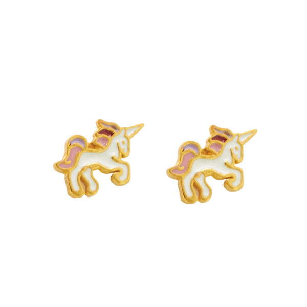 Παιδικά Σκουλαρίκια Unicorn από Ασήμι 925 ΑΠΣ0088