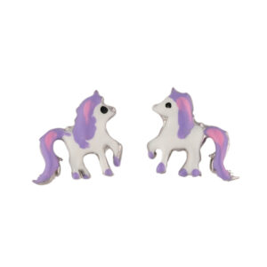 Παιδικά Σκουλαρίκια Unicorn από Ασήμι 925 ΑΠΣ0103