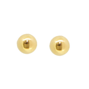 Σκουλαρίκια Καρφωτά Μπίλιες σε Κίτρινο Χρυσό Κ14 ΣΚ0888