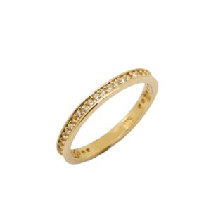 Γυναικείο Δαχτυλίδι Ολόβερο από Κίτρινο Χρυσό Κ14 ΔΚ1140