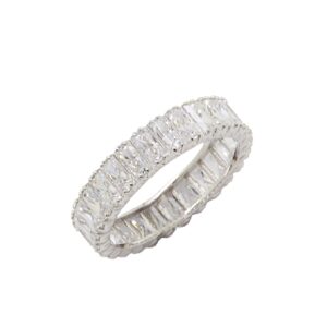 Γυναικείο Δαχτυλίδι Ολόβερο από Λευκό Χρυσό Κ14 ΔΚ1151