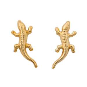 Σκουλαρίκια Gecko από Επιχρυσωμένο Ασήμι 925 ΑΣΚ0331