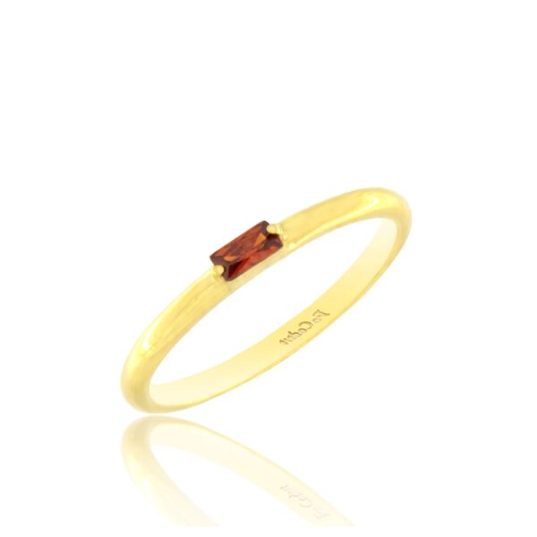 Δαχτυλίδι FaCad’oro σε Κίτρινο Χρυσό Κ14 με Ζιργκόν RI-000765