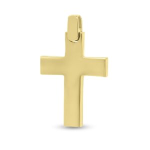 Ανδρικός Σταυρός FaCad’oro από Κίτρινο Χρυσό Κ14 CR-000800
