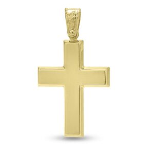 Ανδρικός Σταυρός Anorado σε Κίτρινο Χρυσό Κ14 ΣΤ1376