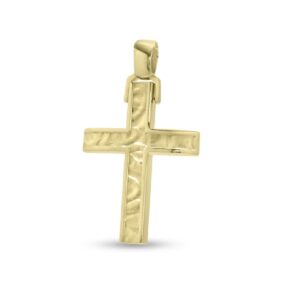 Ανδρικός Σταυρός σε Κίτρινο Χρυσό Κ14 ΣΤ1391