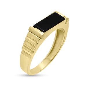 Ανδρικό Δαχτυλίδι από Κίτρινο Χρυσό Κ9 με Όνυχα ΑΝ0158