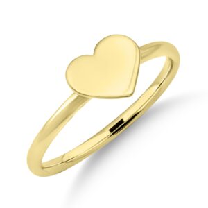 Δαχτυλίδι Καρδιά σε Κίτρινο Χρυσό Κ14 ΔΚ1239