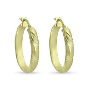 Σκουλαρίκια Κρίκοι από Επιχρυσωμένο Ασήμι 925 ΑΣΚ0748