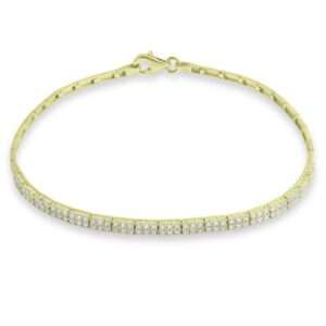 Βραχιόλι από Κίτρινο Χρυσό Κ14 με Ζιρκόν ΒΡ0866