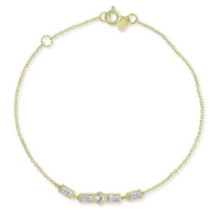 Βραχιόλι Σειρέ από Κίτρινο Χρυσό Κ9 με Ζιρκόν ΒΡ0872