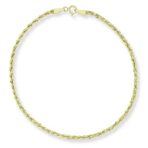 Βραχιόλι Αλυσίδα Πλεκτή Στριφτή από Κίτρινο Χρυσό Κ14 ΒΡ0889