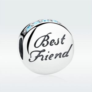 Σύμβολο Silver Me Best friends για Βραχιόλι από Ασήμι 925 με Ζιρκόν ΑΒΡ0934