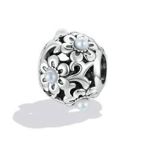 Σύμβολο Silver Me Margaritas για Βραχιόλι από Ασήμι 925 με Μαργαριτάρια ΑΒΡ0935