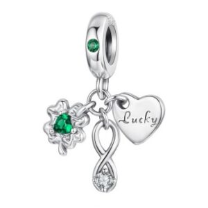 Σύμβολο Silver Me Lucky infinity and triffle για Βραχιόλι από Ασήμι 925 με Ζιρκόν ΑΒΡ0946