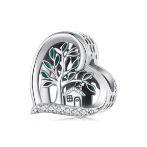 Σύμβολο Silver Me Family heart home tree για Βραχιόλι από Ασήμι 925 με Ζιρκόν ΑΒΡ0952