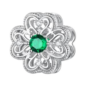 Σύμβολο Silver Me Triffle and green drop για Βραχιόλι από Ασήμι 925 με Ζιρκόν ΑΒΡ0970