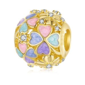 Σύμβολο Silver Me Gold sphere για Βραχιόλι από Ασήμι 925 με Ζιρκόν ΑΒΡ0983