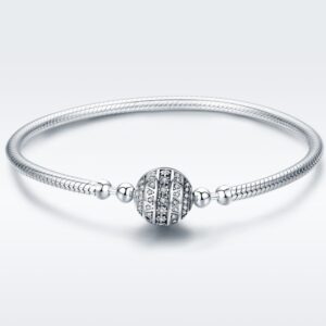 Βραχιόλι Silver Me Cycle zirgons για Σύμβολα από Επιπλατινωμένο Ασήμι 925 με Ζιρκόν ΑΒΡ0993