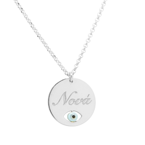 Κολιέ Νονά από Επιπλατινωμένο Ασήμι 925 ΑΚΡ1276