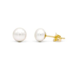 Σκουλαρίκια Pearls με Mαργαριτάρια 6,5-7,0mm Κ9 ΜΣ0188
