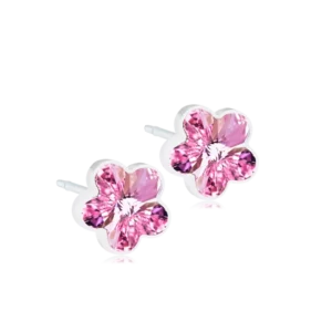 Υποαλλεργικά σκουλαρίκια Blomdahl Medical Plastic Flower Light Rose 15‑0130‑24